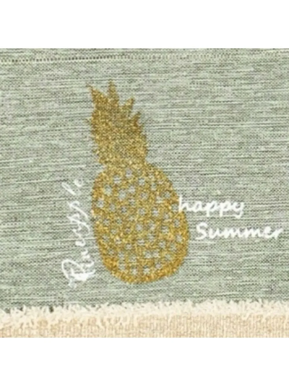 Pineapple Wristlet Beach Pouch NWT